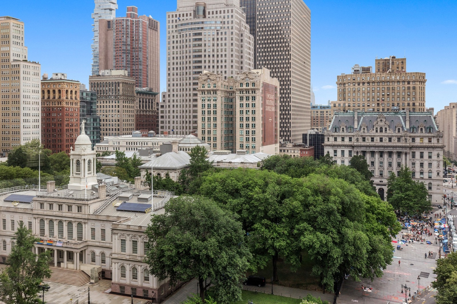150 Nassau Street, Unit 11B Manhattan, NY 10038 - Photo 11 of 17 a view of a city with tall buildings