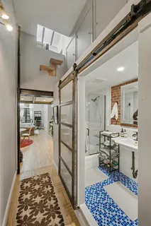 a room with furniture