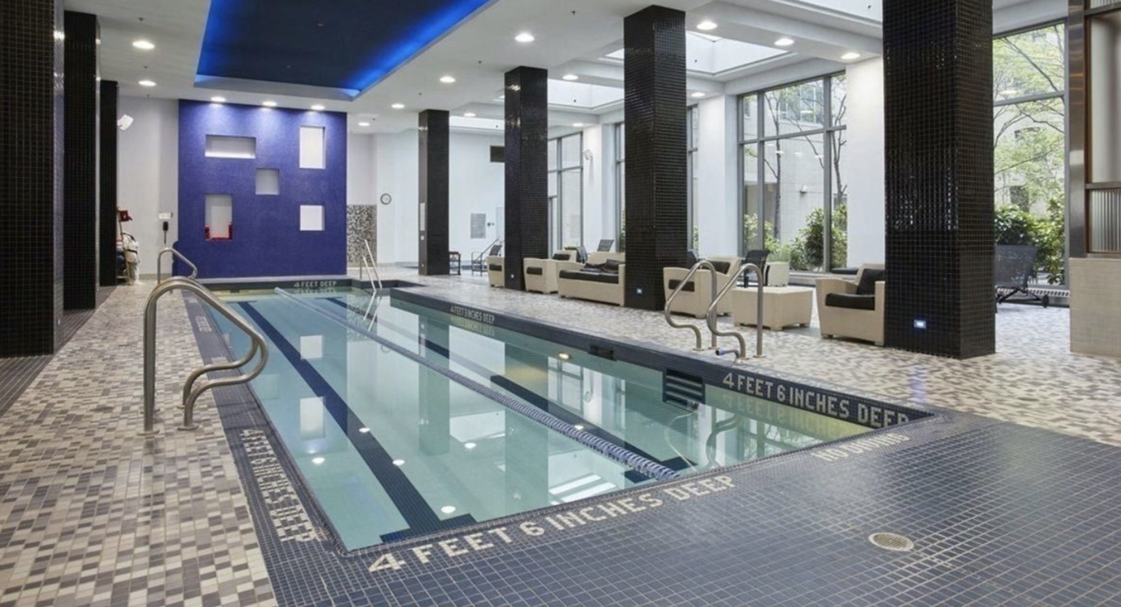 220 Riverside Boulevard, Unit 7G Manhattan, NY 10069 - Photo 9 of 11 a view of swimming pool and window