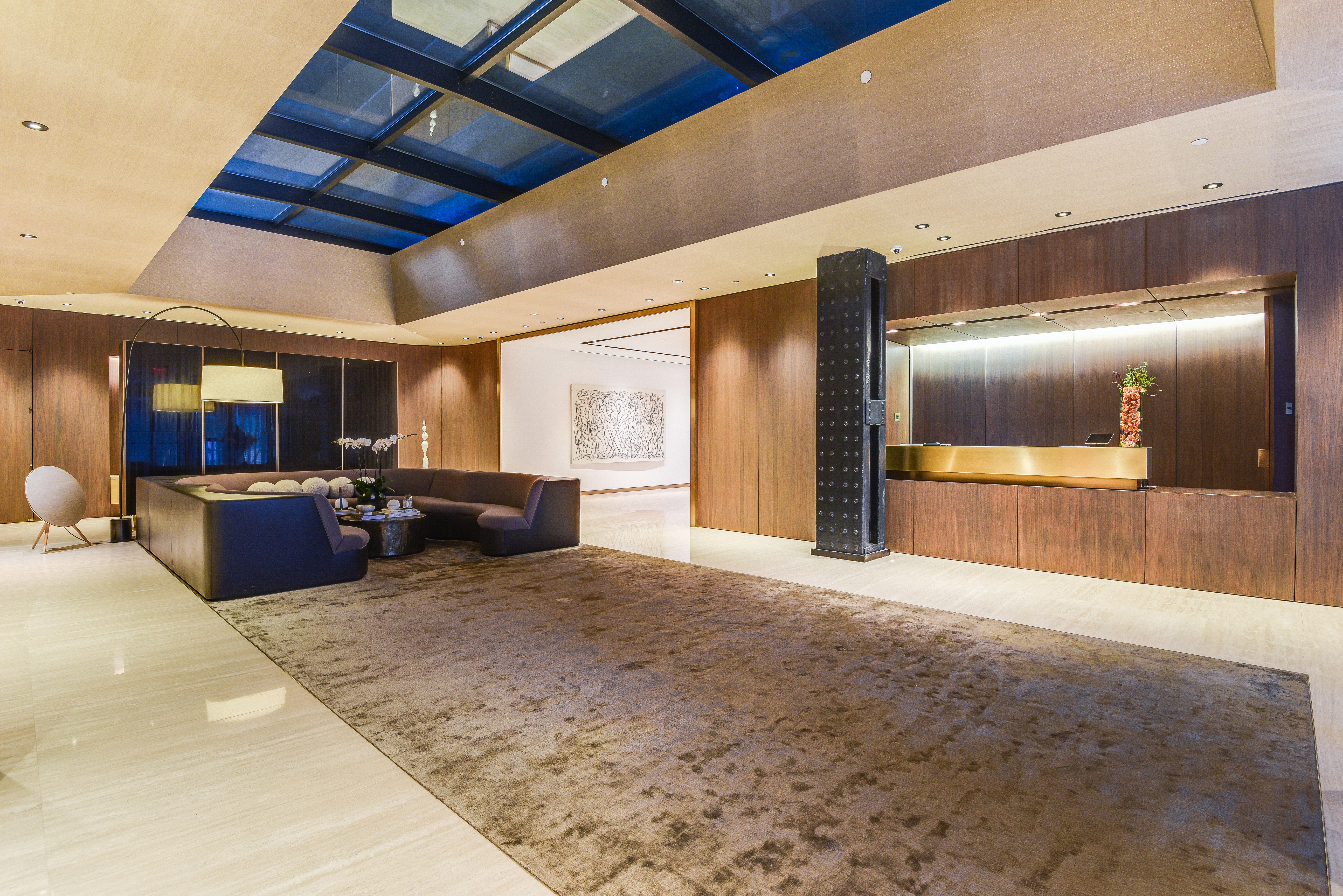 505 West 19th Street, Unit 7W Manhattan, NY 10011 - Photo 27 of 31 a lobby with furniture and a large window