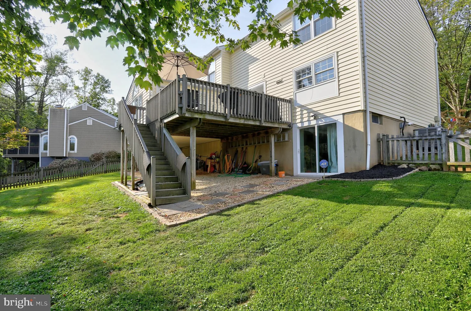 a backyard view with sitting space and garden