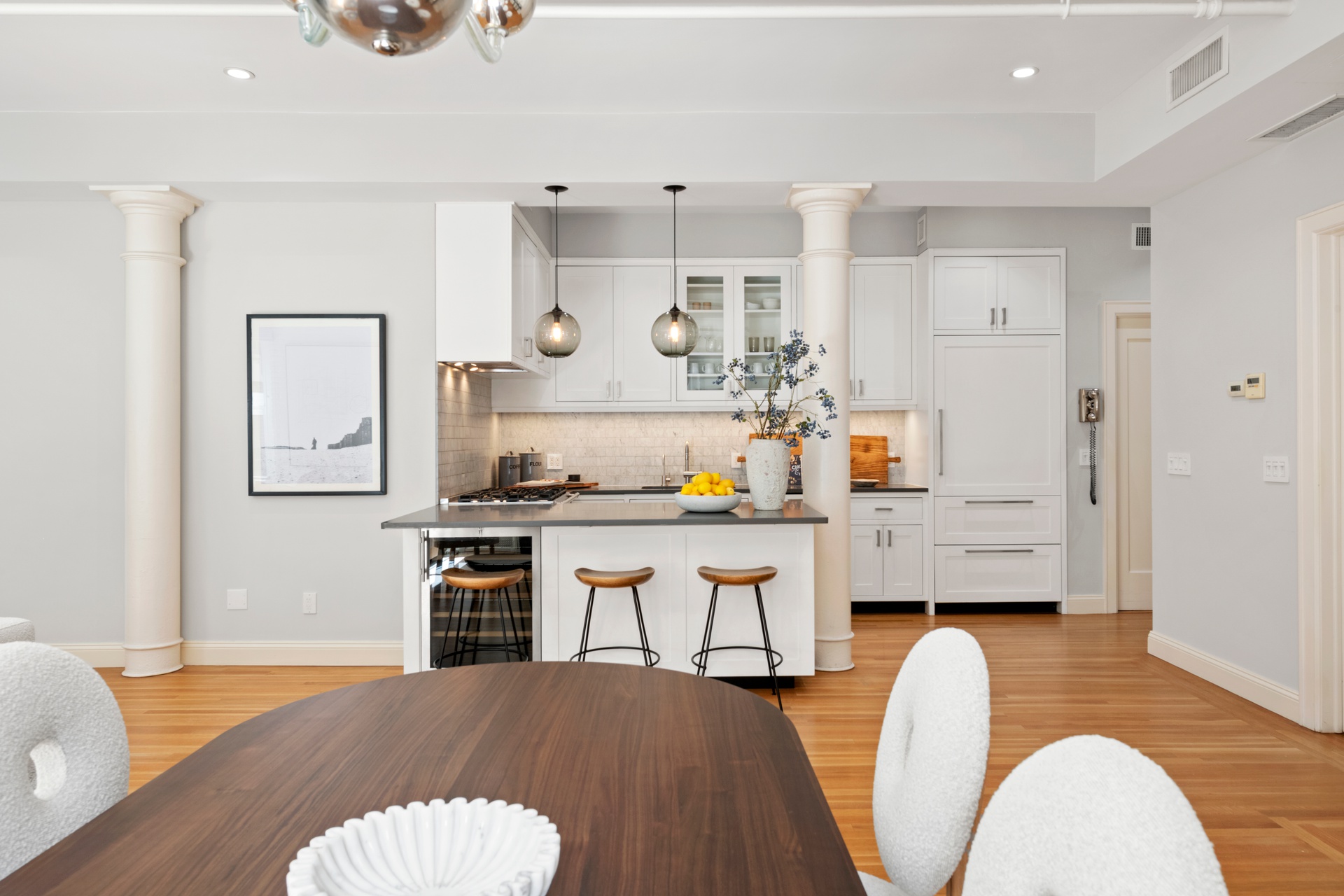 30 West 13th Street, Unit 4C Manhattan, NY 10011 - Photo 9 of 22 a living room with furniture and wooden floor