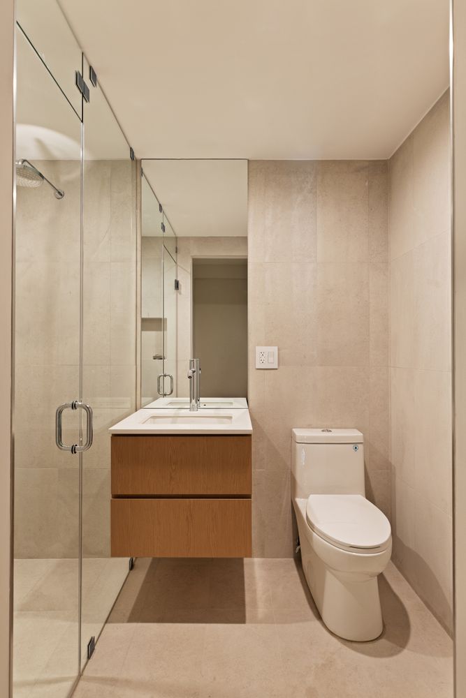 a view of wooden door