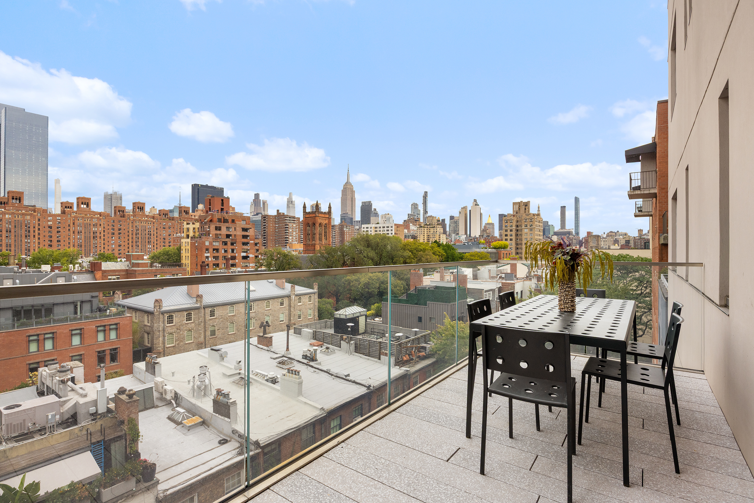 455 West 19th Street, Unit PH2 Manhattan, NY 10011 - Photo 12 of 26 a view of a terrace with sitting area