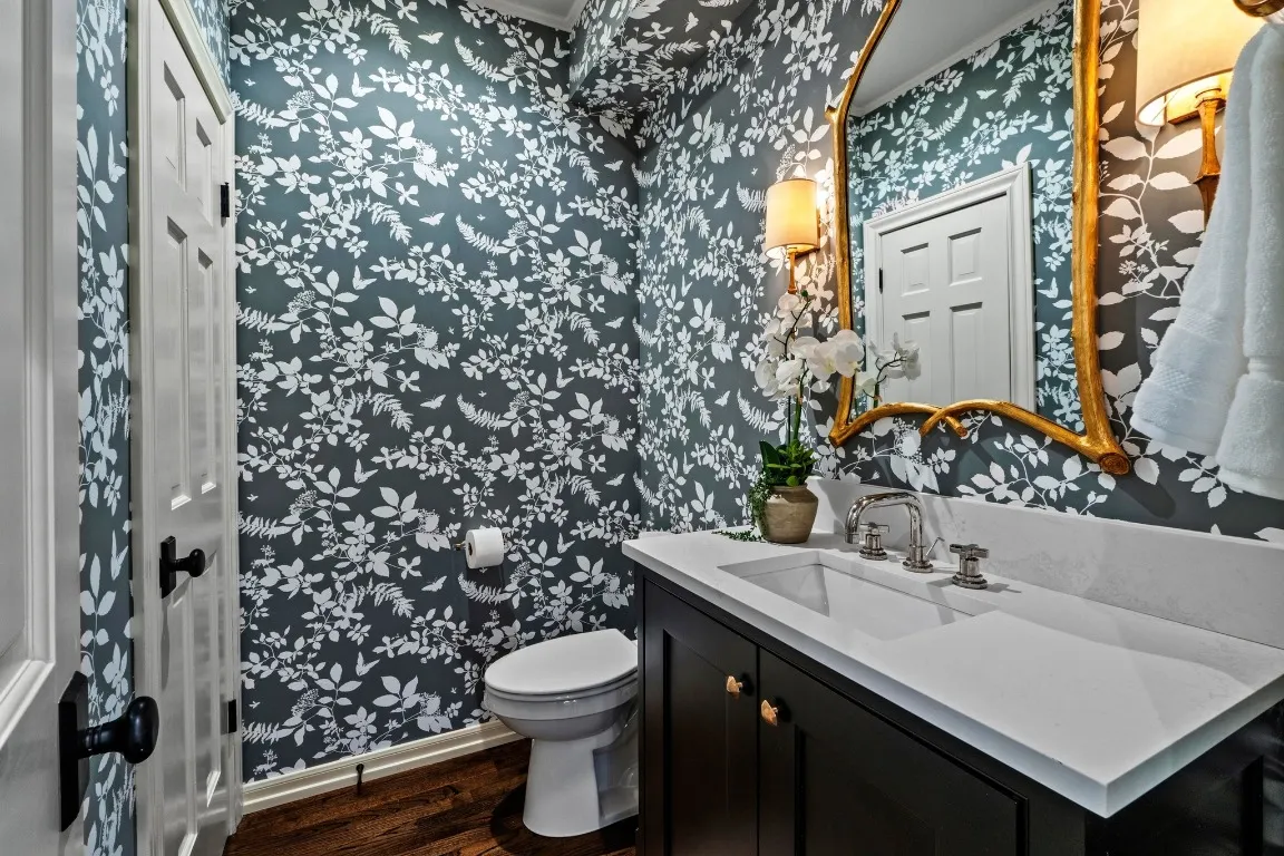 a view of a room with a furniture and closet