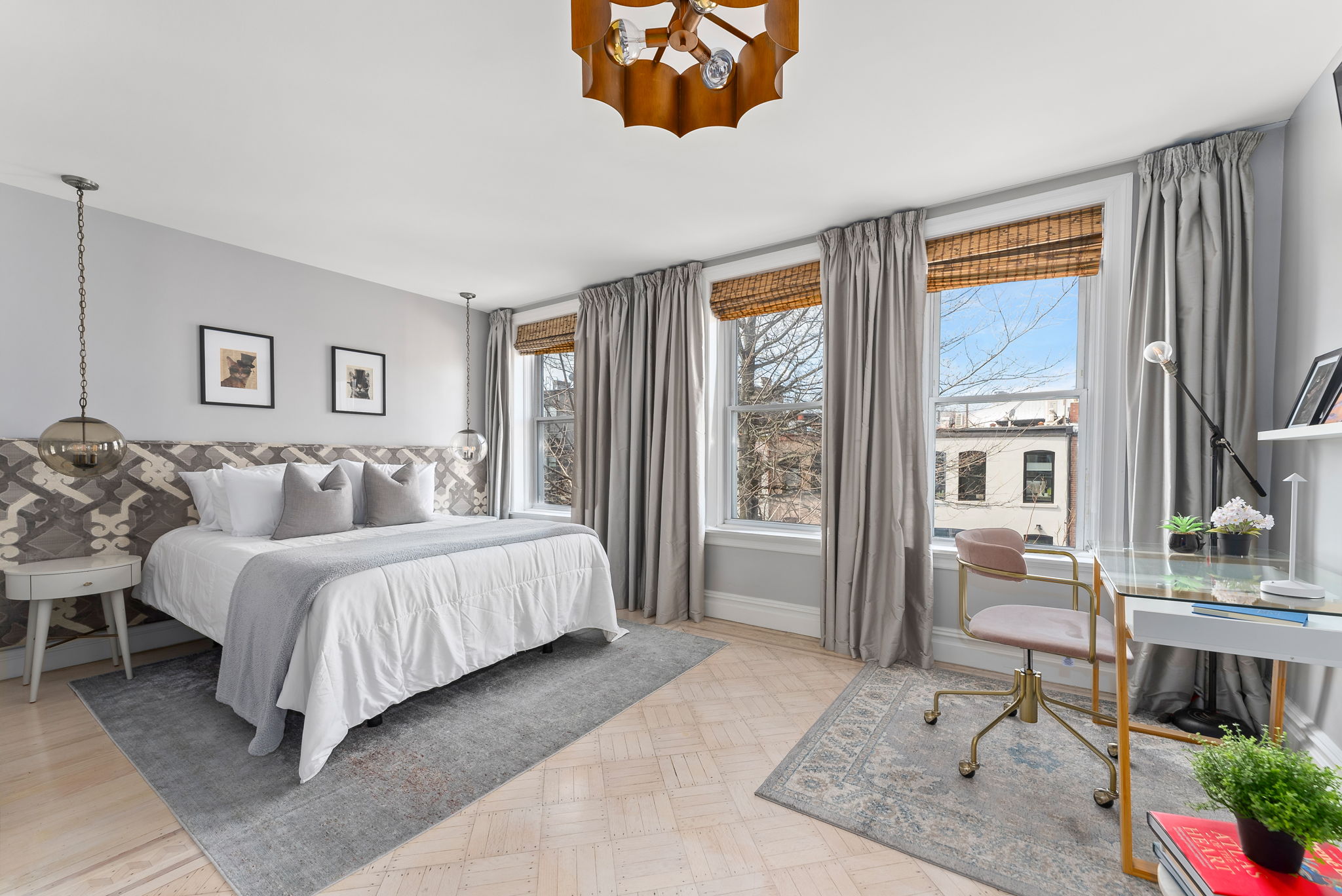 6 Virginia Place Brooklyn, NY 11213 - Photo 9 of 26 a bedroom with bed and a large window