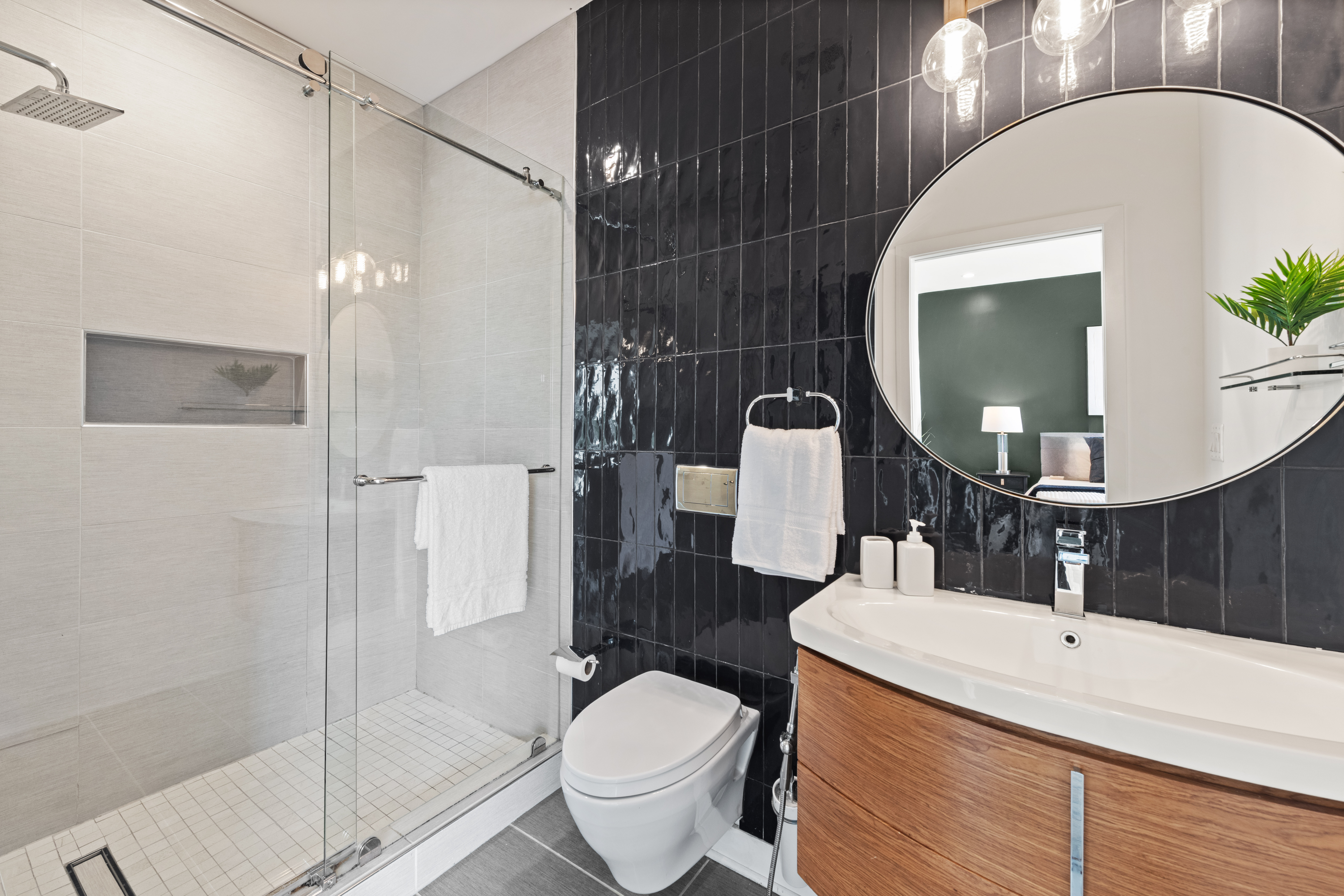 319 Varnum Street Northwest, Unit 3 Washington, DC 20011 - Photo 12 of 29 a bathroom with a sink toilet and shower
