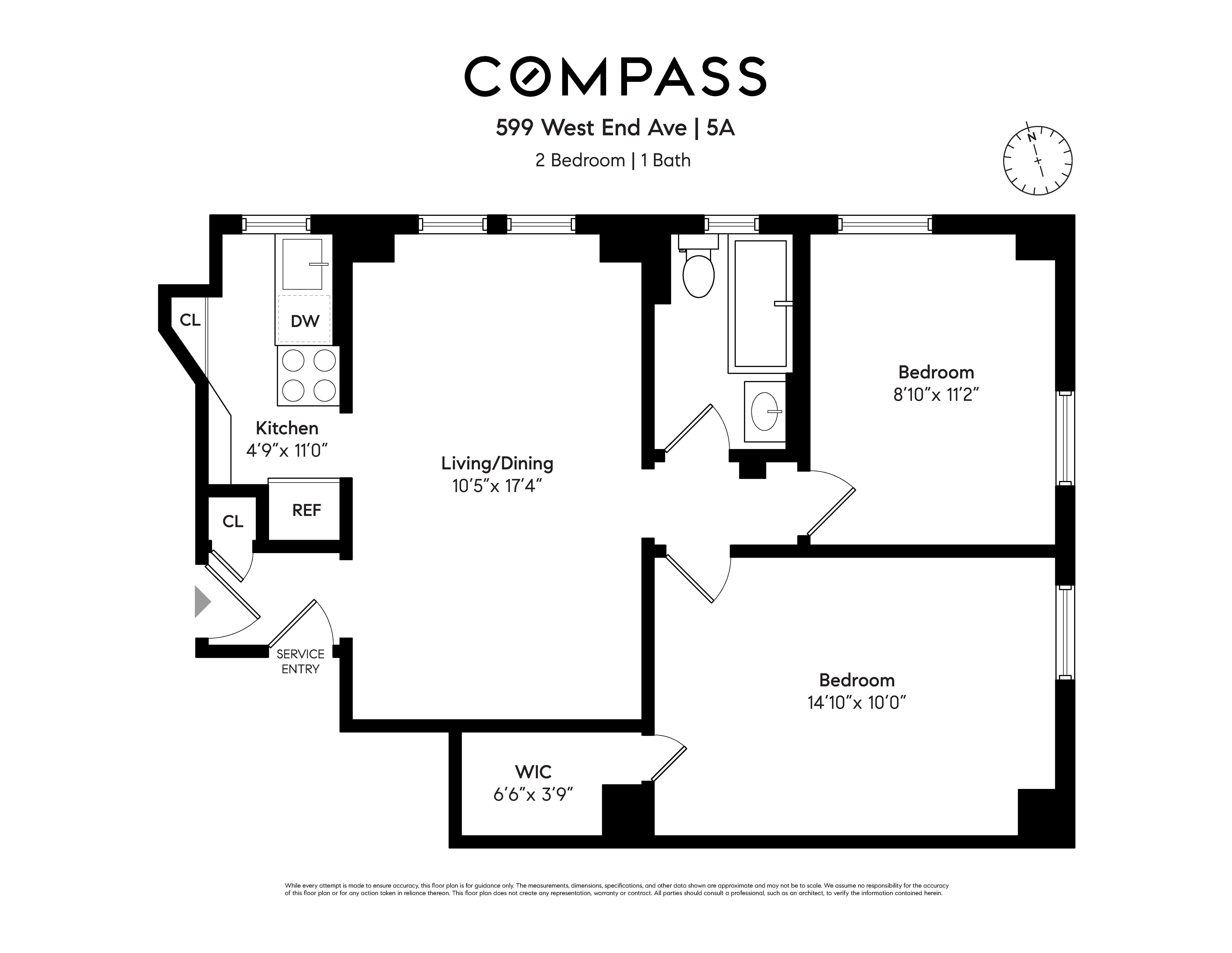 599 West End Avenue, Unit 5A Manhattan, NY 10024 - Photo 11 of 11 a picture of a wall with a white wall and a white wall