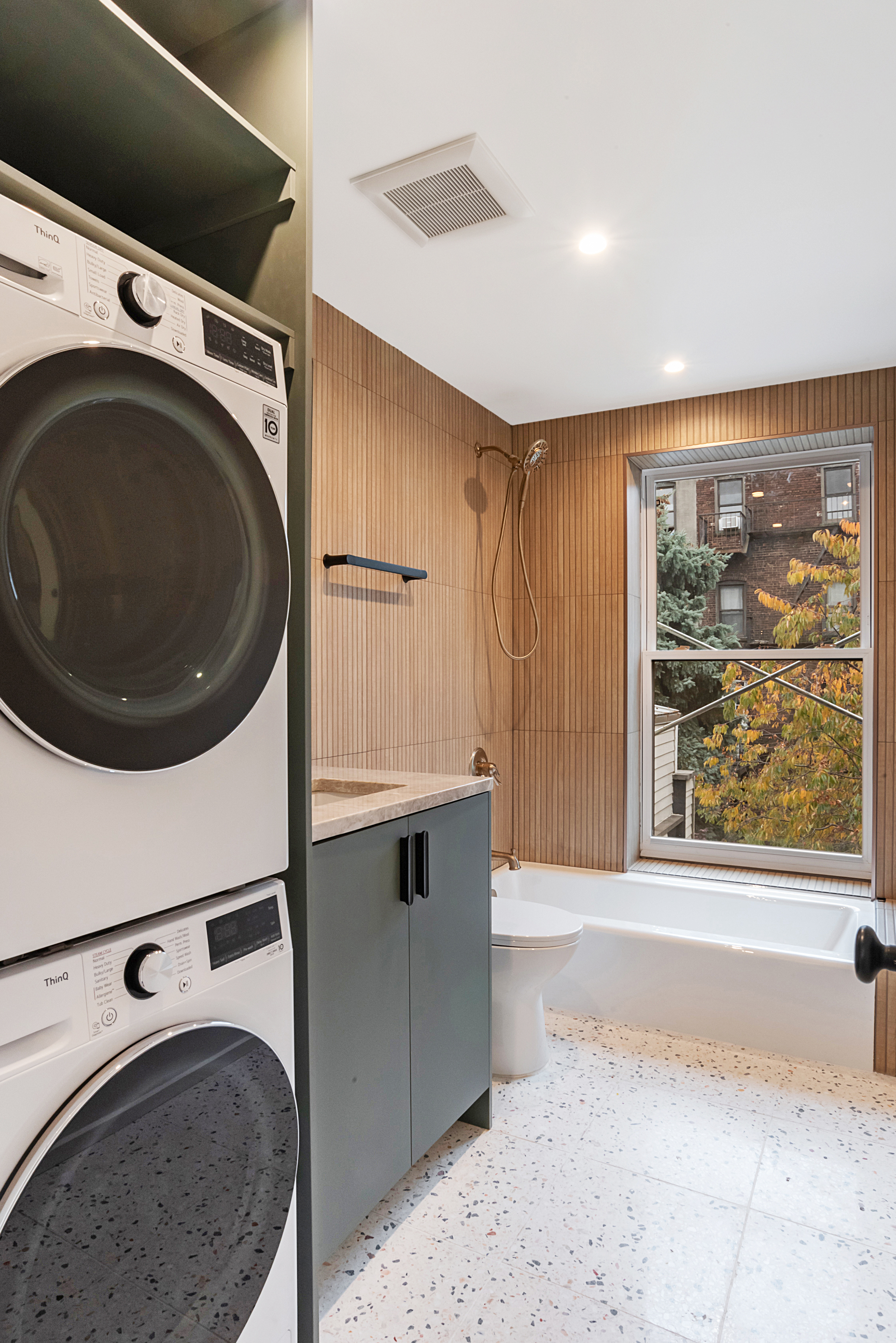 42 Monroe Street, Unit 2 Brooklyn, NY 11238 - Photo 9 of 19 a view of a storage & utility room with washer and dryer