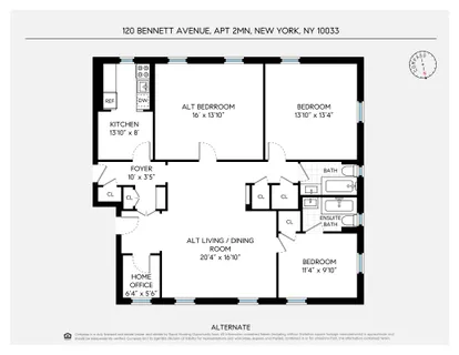 $900,000 | 120 Bennett Avenue, Unit 2MN | Hudson Heights