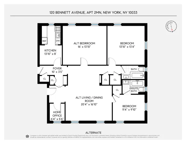 $900,000 | 120 Bennett Avenue, Unit 2MN | Hudson Heights