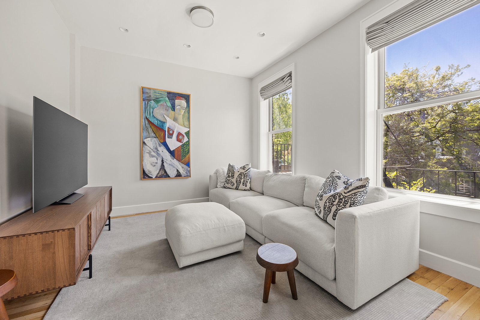 230 Baltic Street, Unit 2 Brooklyn, NY 11201 - Photo 2 of 11 a living room with furniture and a flat screen tv