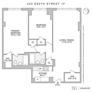$899,000 | 222 East 80th Street, Unit 1F | Upper East Side