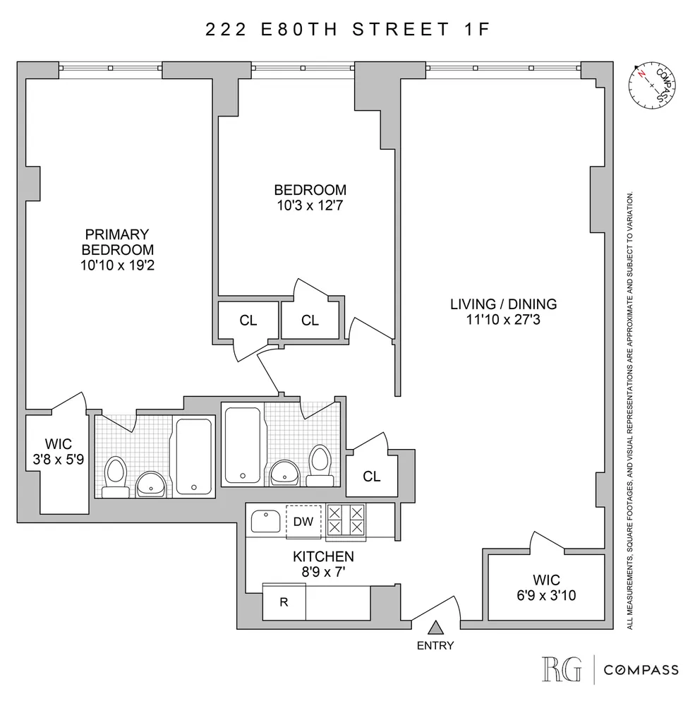 $899,000 | 222 East 80th Street, Unit 1F | Upper East Side