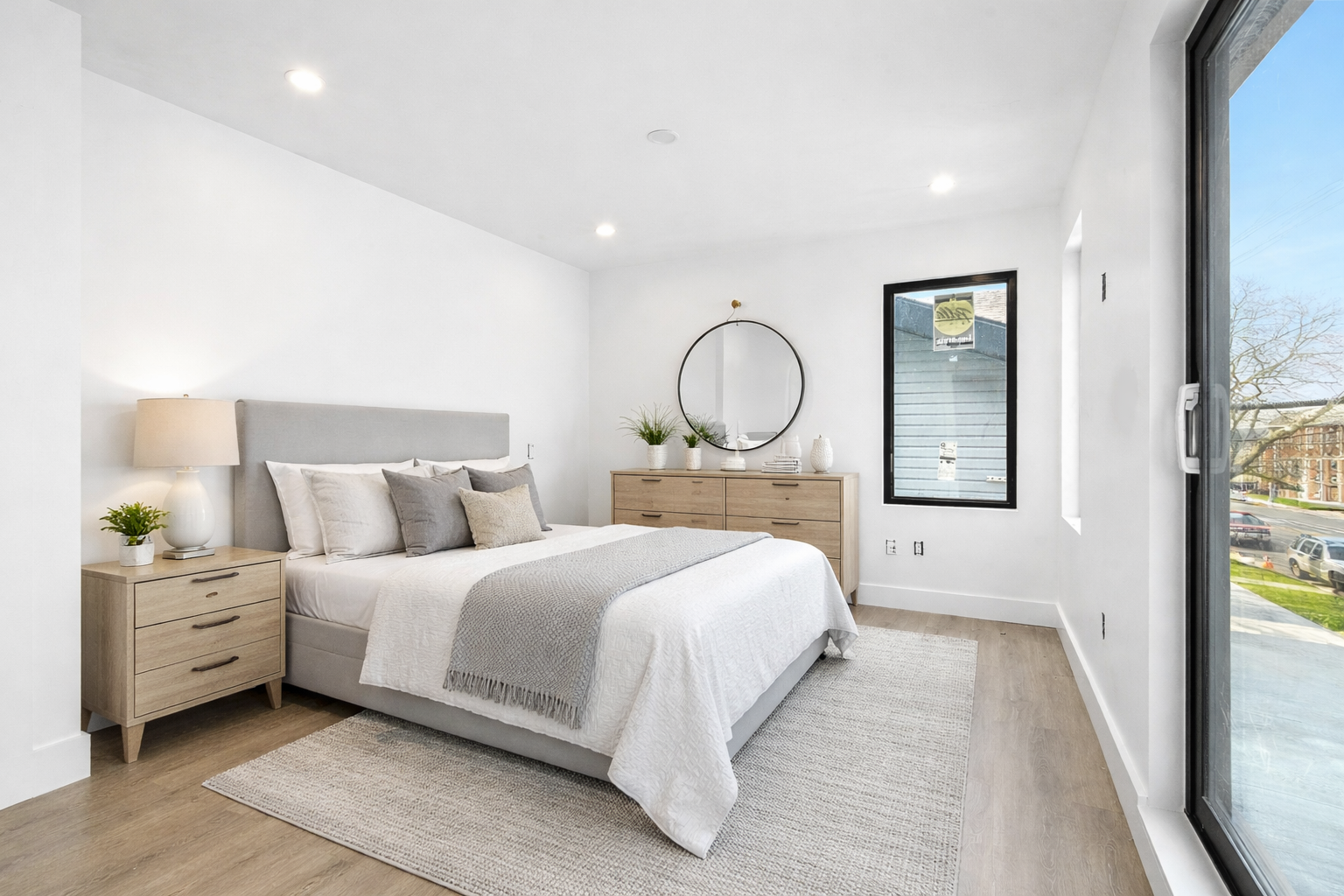3624 Avenue P Brooklyn, NY 11234 - Photo 7 of 26 a bedroom with a large bed and wooden floor