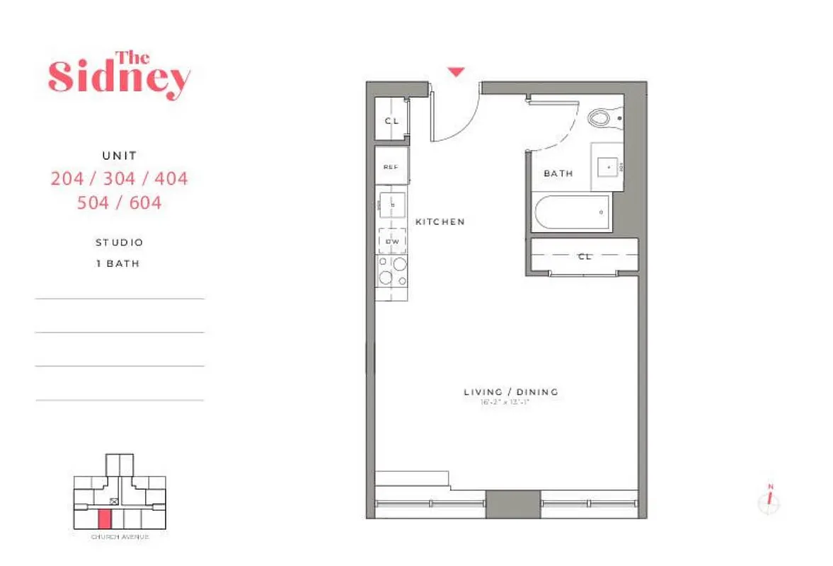 2415 Church Avenue, Unit 204 Brooklyn, NY 11226 - Photo 5 of 5 a picture of a wall with white walls