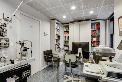 a work room with furniture