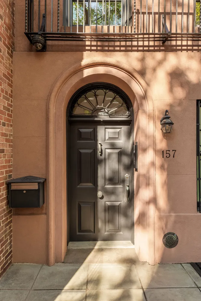 a close view of a fireplace