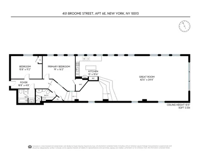 $4,000,000 | 451 Broome Street, Unit 6E | SoHo