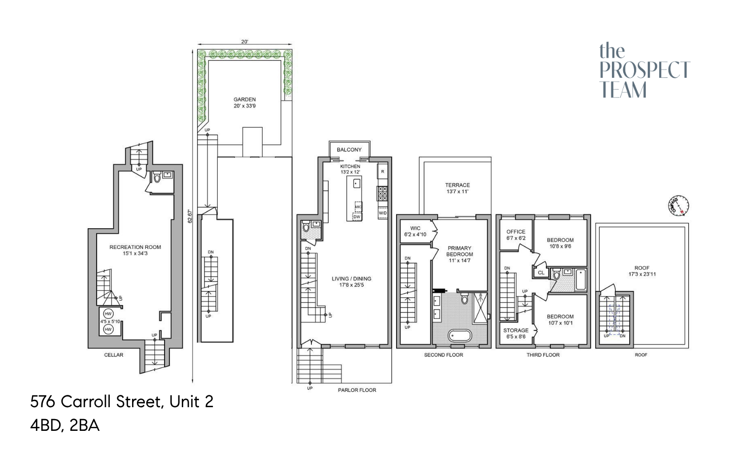 576 Carroll Street, Unit 2 Brooklyn, NY 11215 - Photo 15 of 15 a picture of a floor plan