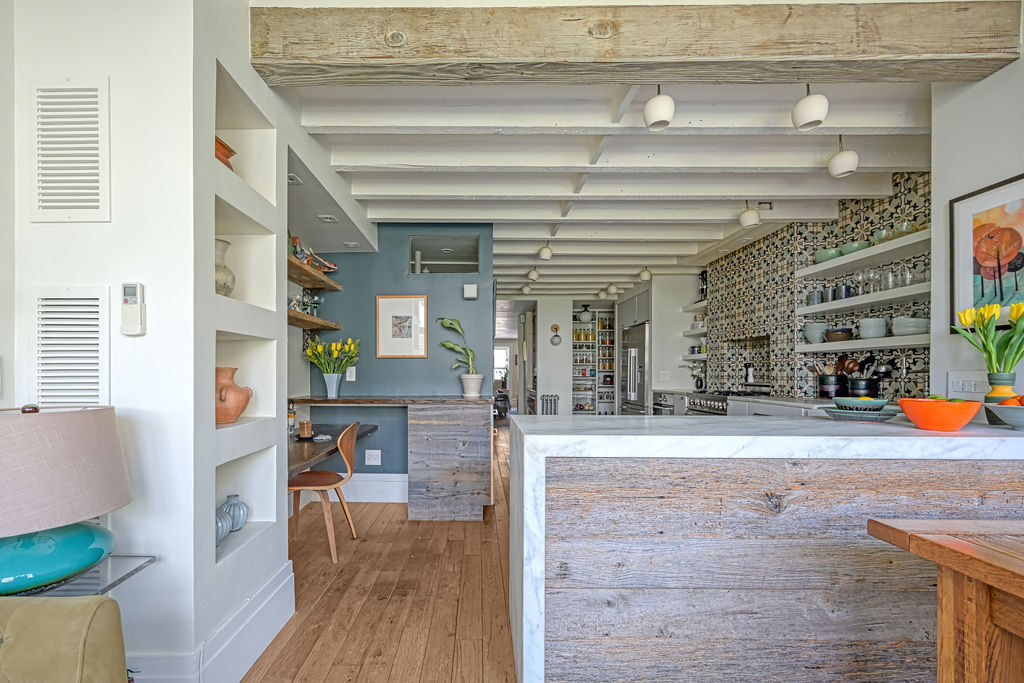 315 15th Street Brooklyn, NY 11215 - Photo 6 of 25 a view of living room with granite countertop furniture and fireplace