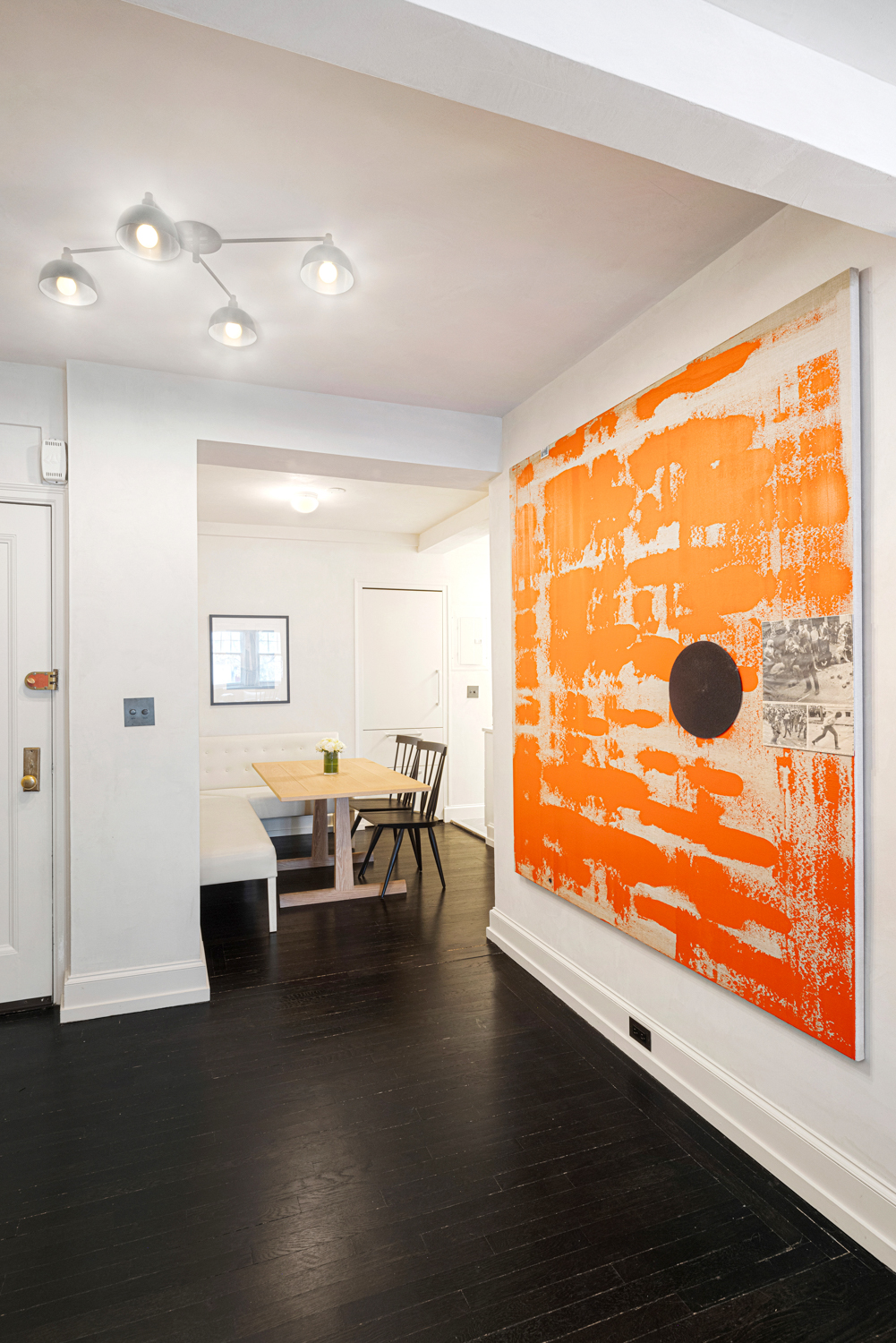 45 Christopher Street, Unit 2E Manhattan, NY 10014 - Photo 5 of 15 a dining room with furniture and wooden floor