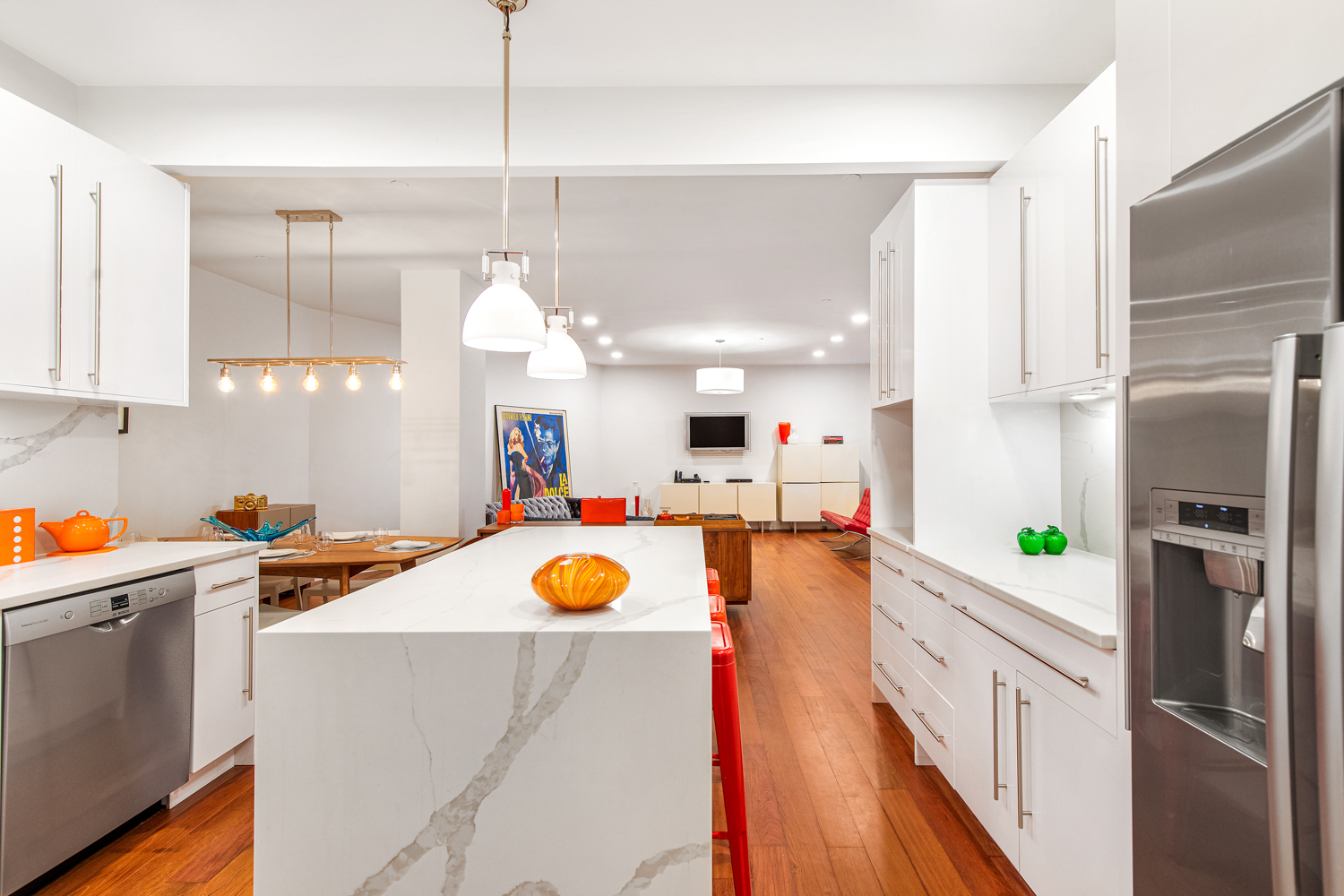 4 Water Street, Unit 2C Brooklyn, NY 11201 - Photo 7 of 21 a kitchen with a sink a refrigerator and window