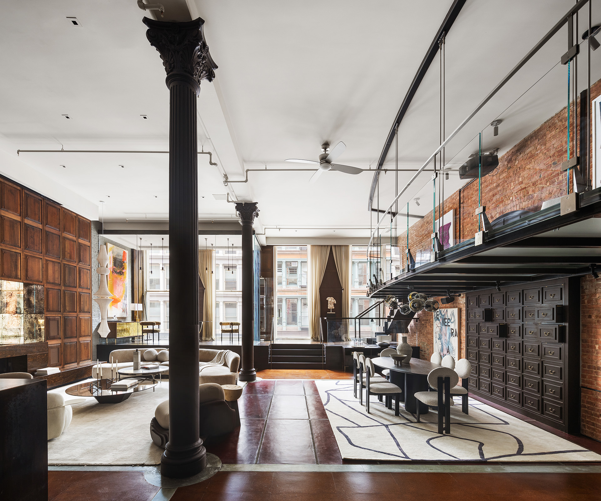 56 Crosby Street, Unit 2A Manhattan, NY 10012 - Photo 4 of 21 a view of a living room with furniture