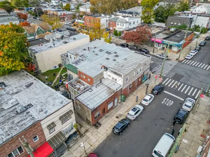 an aerial view of a city