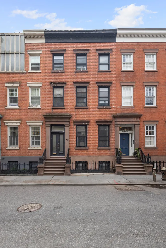 a front view of a building