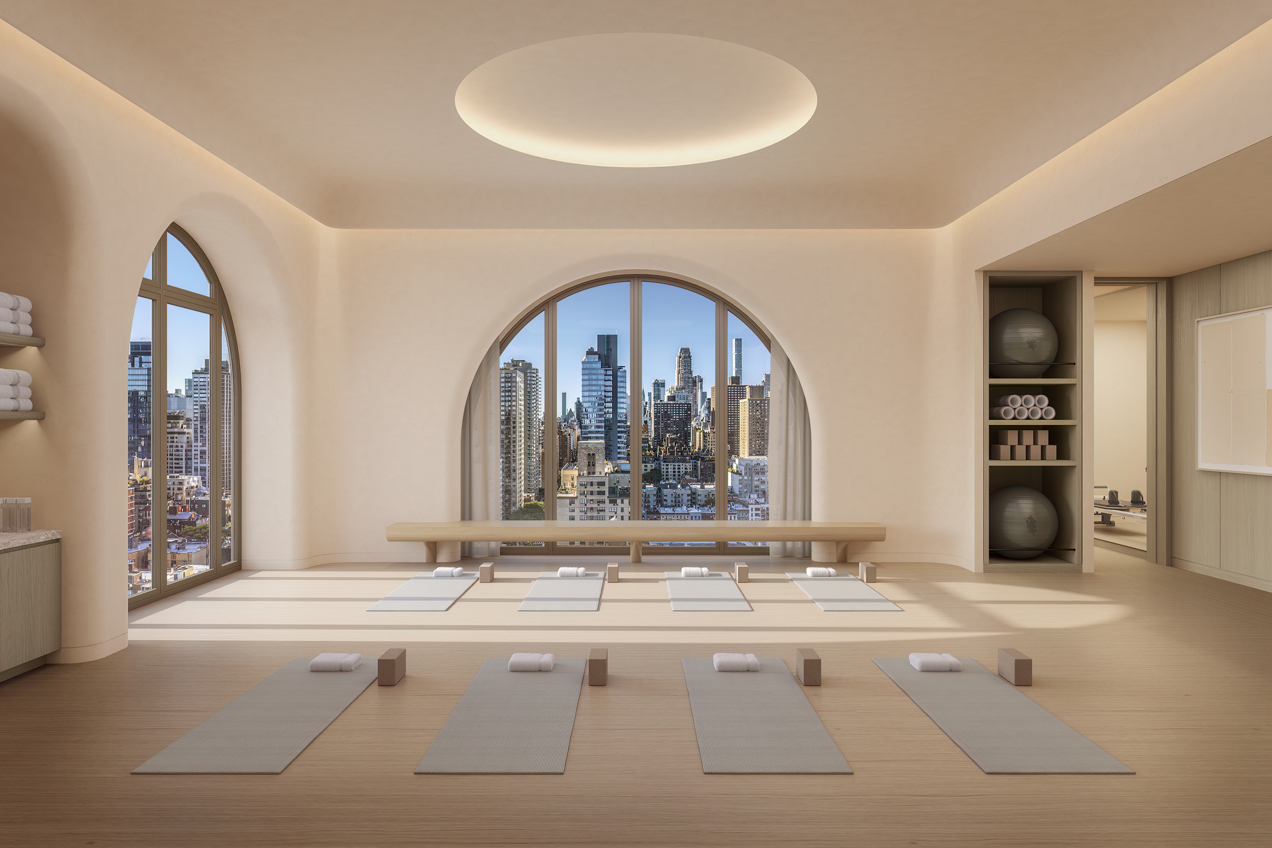 255 East 77th Street, Unit 23A Manhattan, NY 10075 - Photo 16 of 25 a view of living room with a large window and a fireplace