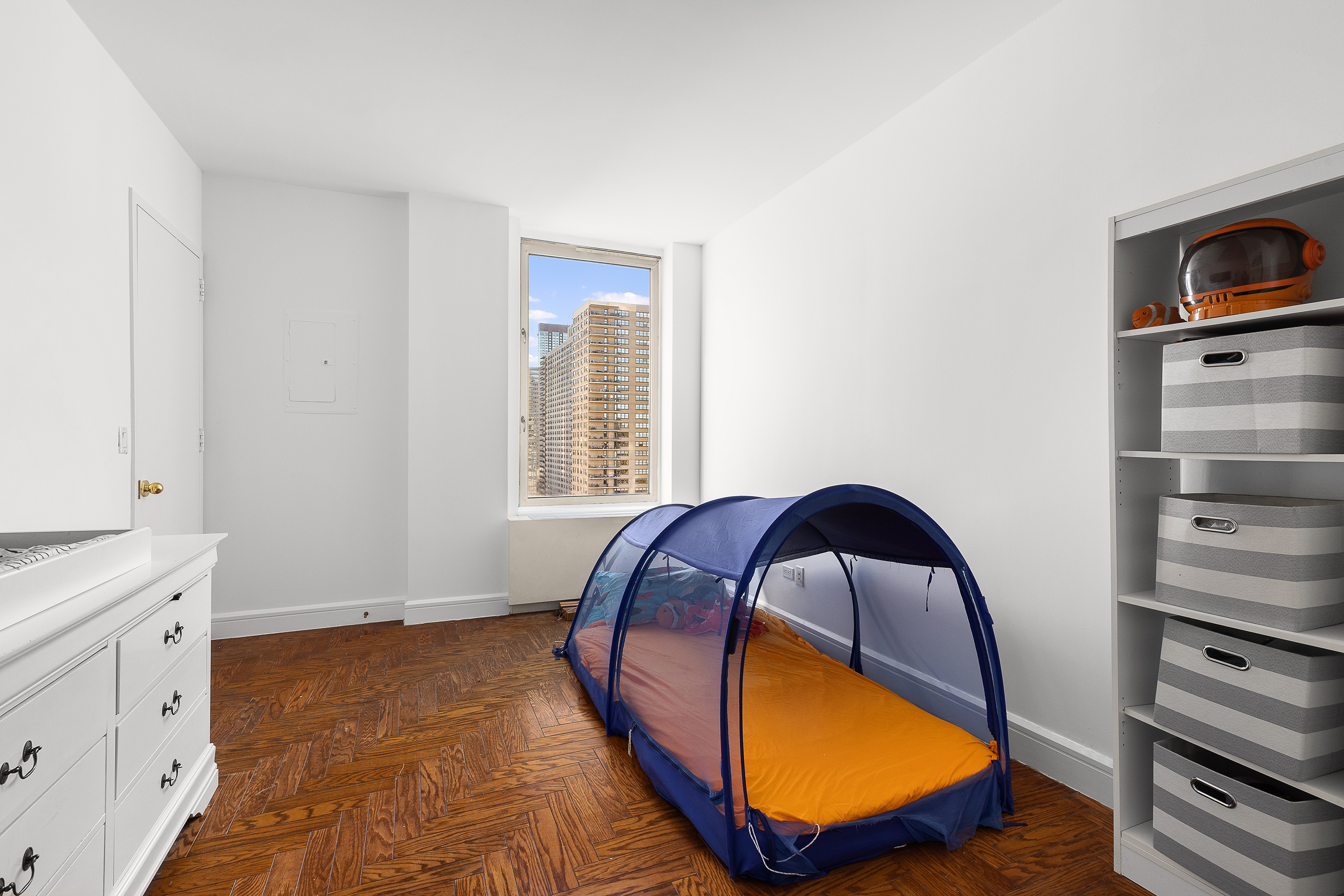 200 Riverside Boulevard, Unit 15F Manhattan, NY 10069 - Photo 8 of 11 a view of swimming pool from a living room