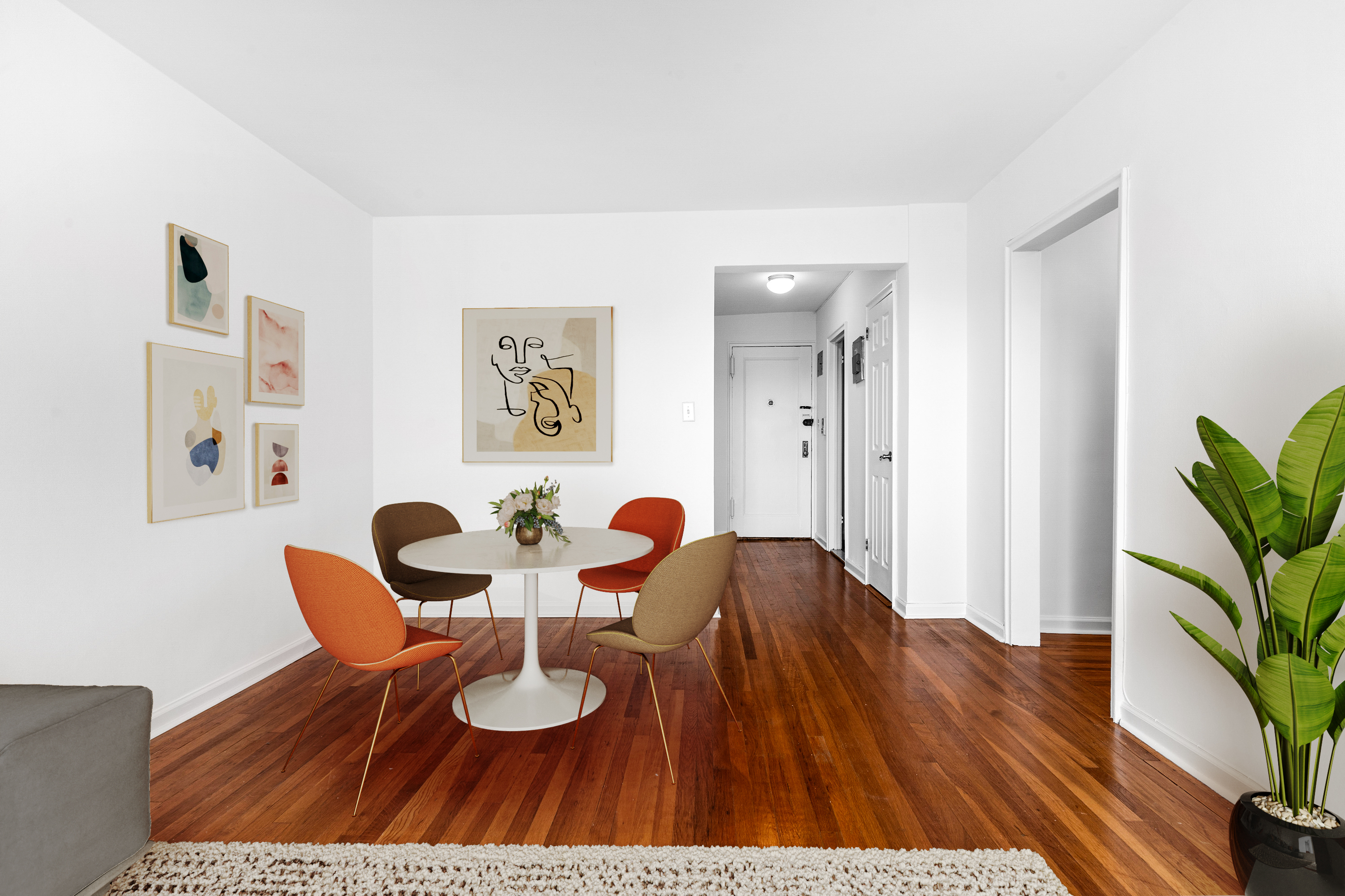 145 72nd Street, Unit F7 Brooklyn, NY 11209 - Photo 3 of 9 a dining room with furniture and wooden floor