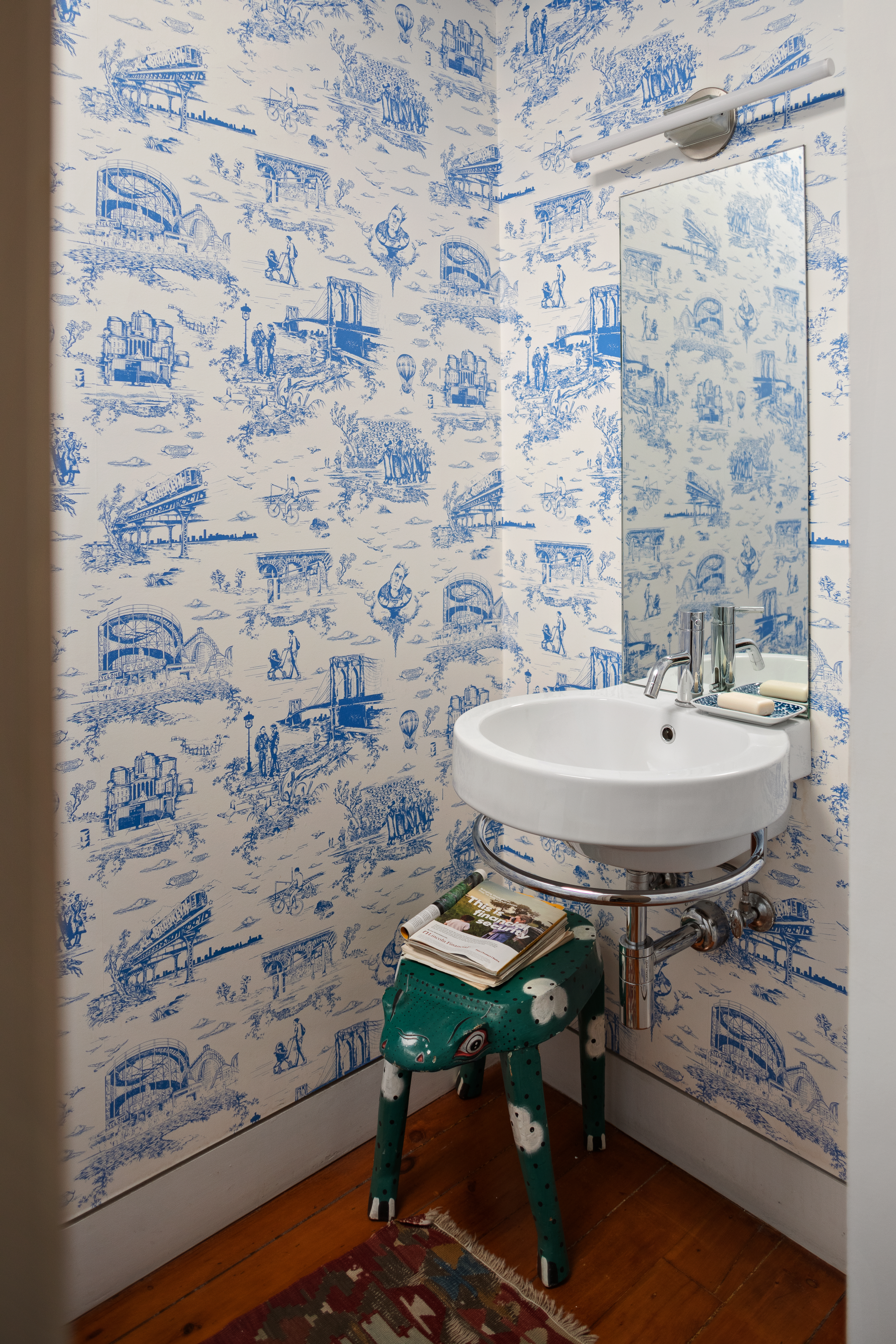 171 Garfield Place Brooklyn, NY 11215 - Photo 6 of 19 a bathroom with a sink and a mirror