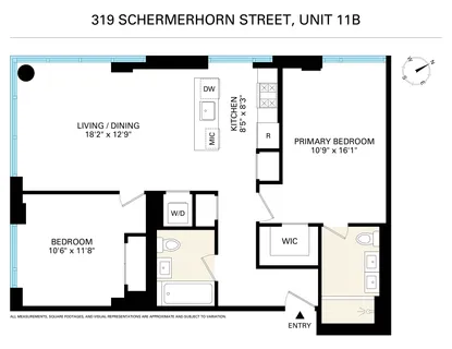 $1,325,000 | 319 Schermerhorn Street, Unit 11B | Downtown Brooklyn