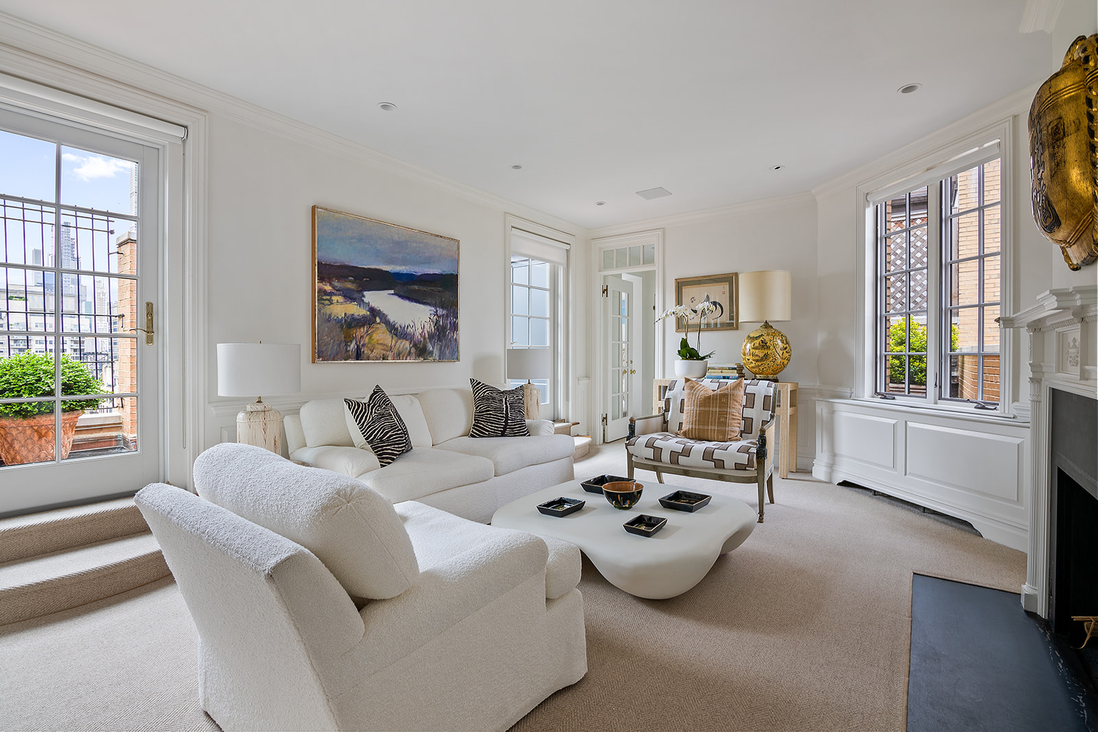 164 East 72nd Street, Unit PHC Manhattan, NY 10021 - Photo 1 of 17 a bedroom with furniture and a large window