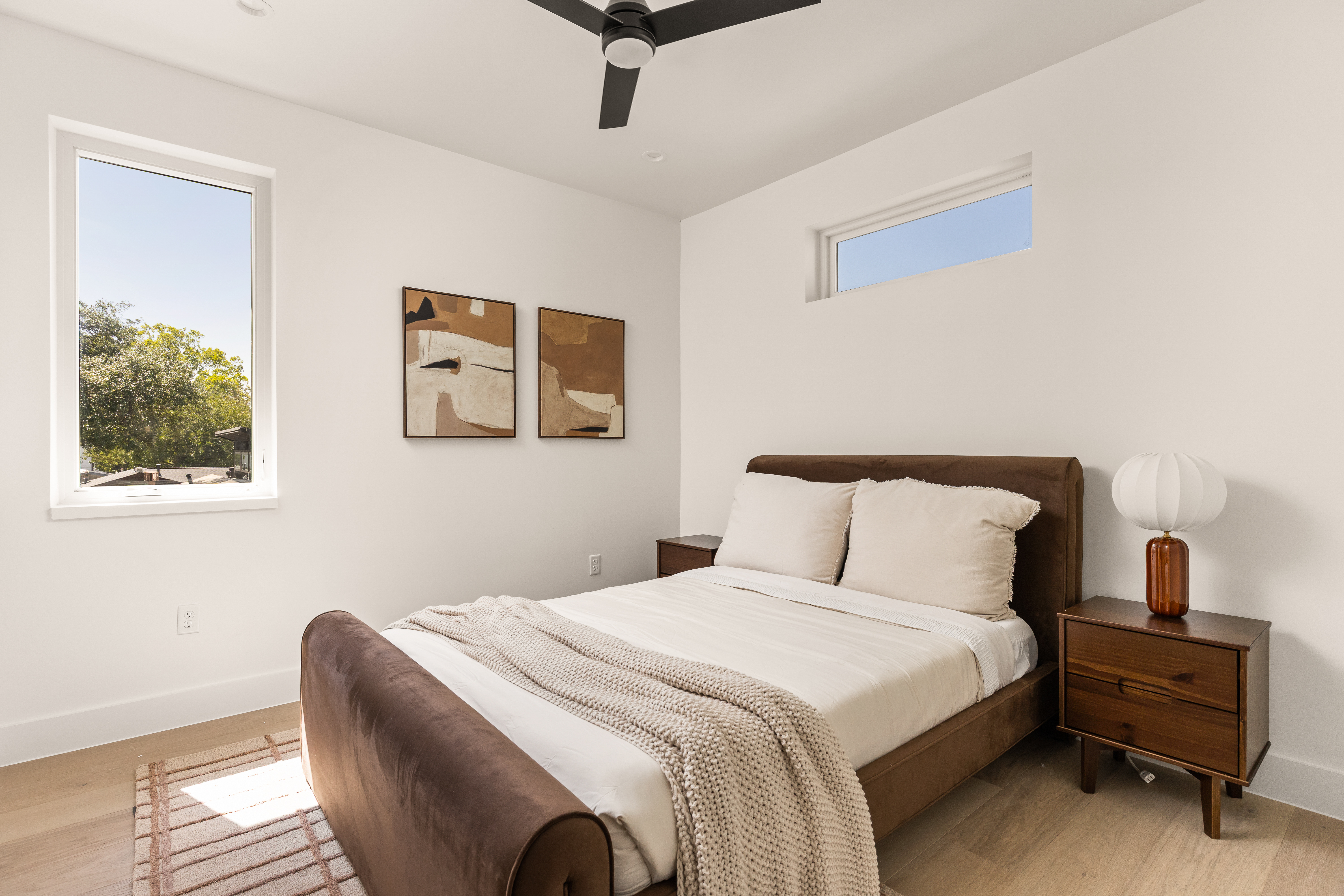 Clawson Road Austin, TX 78745 - Photo 12 of 20 a bedroom with a bed and a window