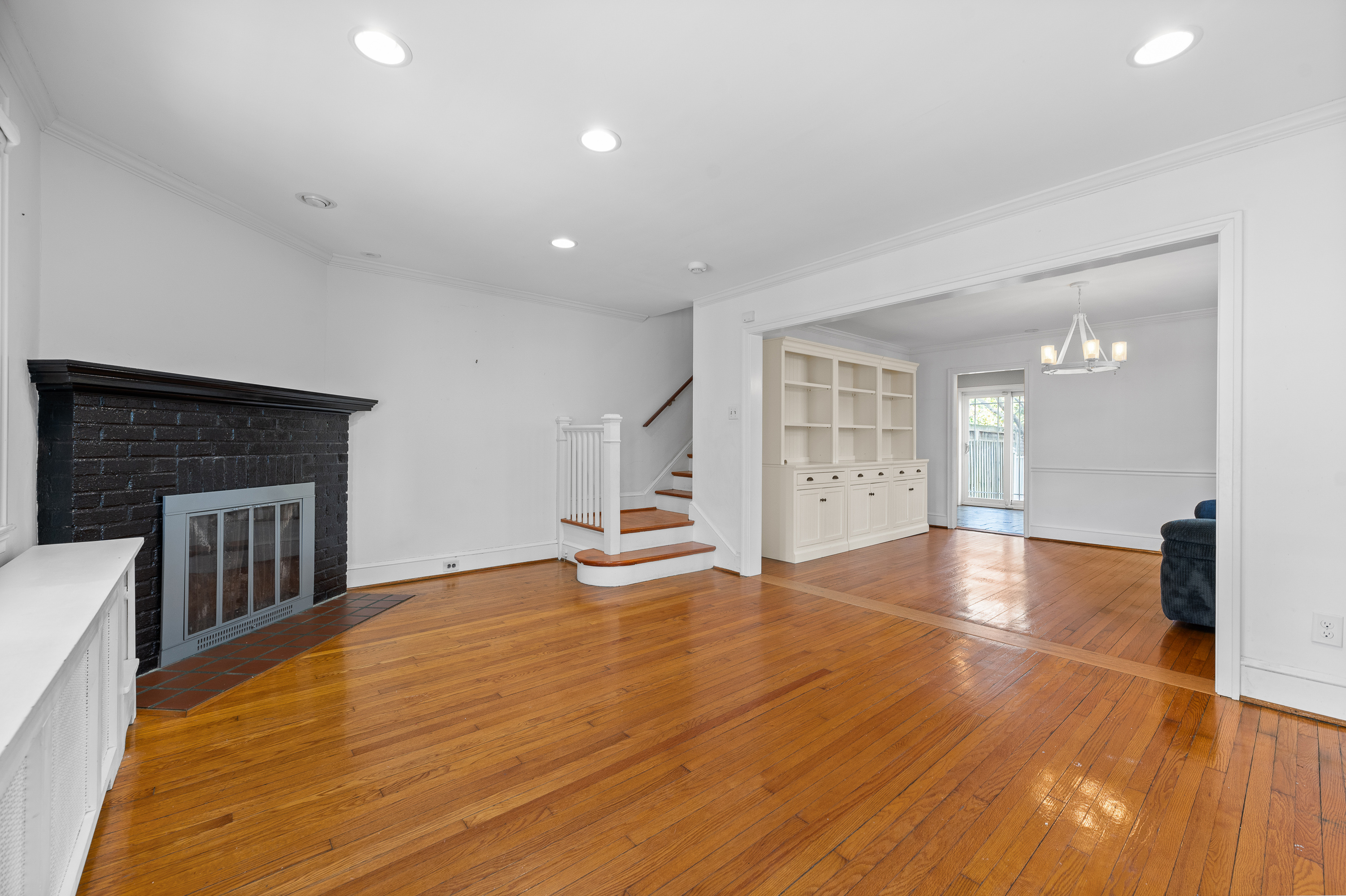 201 West Avenue Wayne, PA 19087 - Photo 5 of 26 a view of empty room with wooden floor and fireplace