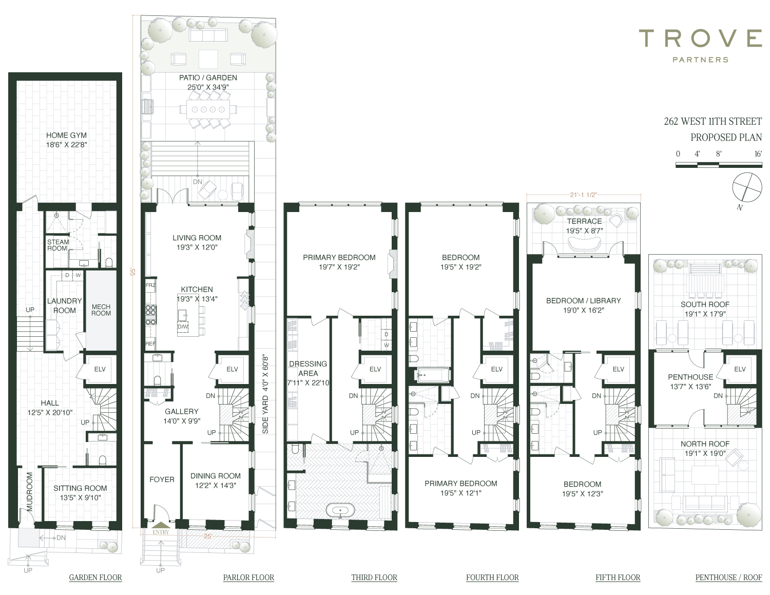 262 West 11th Street Manhattan, NY 10014 - Photo 27 of 27 a picture of a floor plan