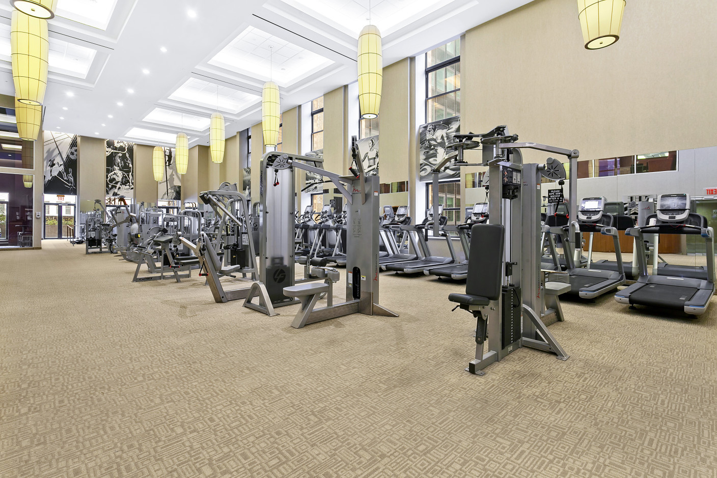 20 West Street, Unit 9A Manhattan, NY 10004 - Photo 12 of 14 a view of a room with gym equipment