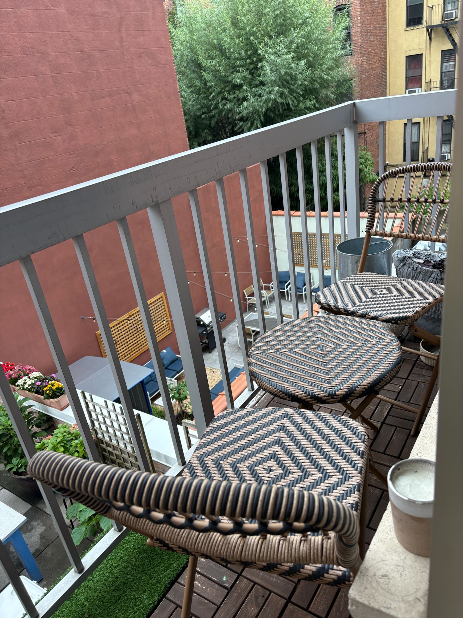 249 East 118th Street, Unit 3A Manhattan, NY 10035 - Photo 8 of 16 a view of balcony with furniture