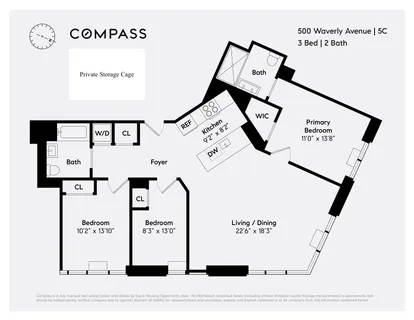 $1,645,000 | 500 Waverly Avenue, Unit 5C | Clinton Hill