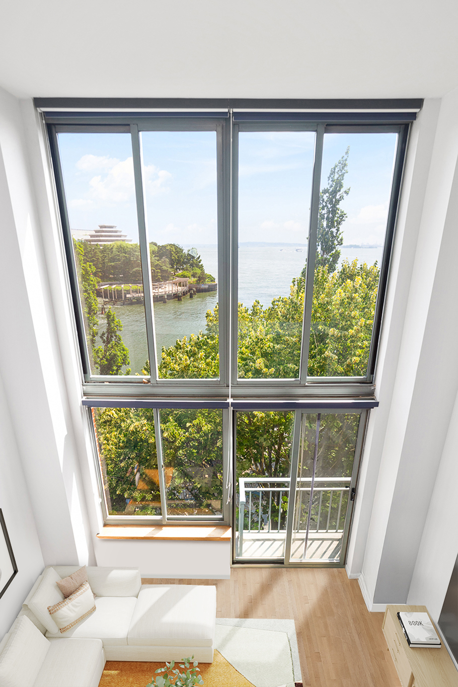 21 South End Avenue, Unit 406 Manhattan, NY 10280 - Photo 8 of 16 an outdoor view from a window