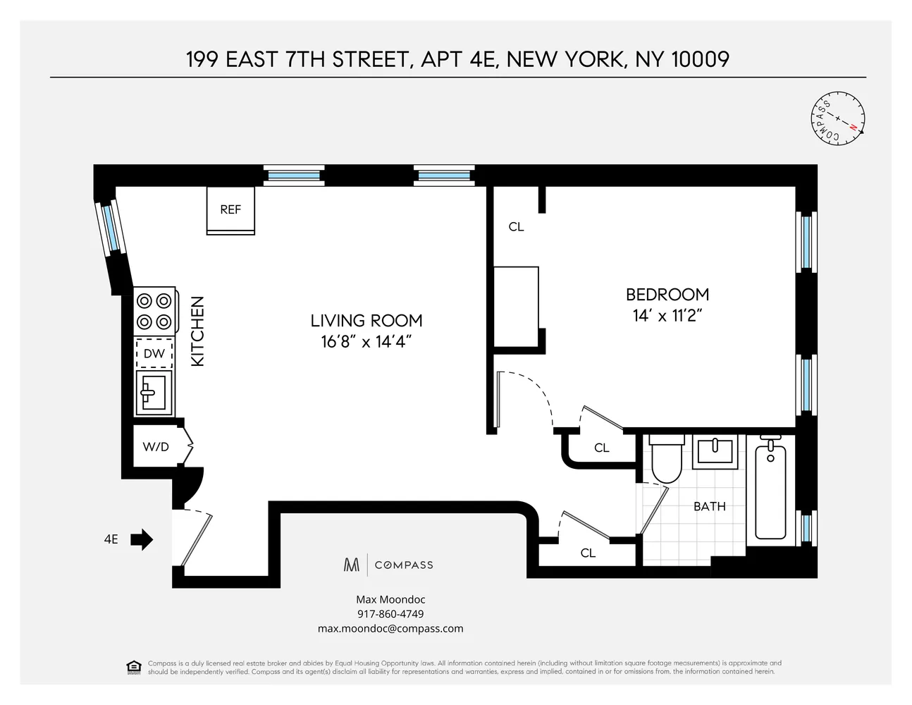 $625,000 | 199 East 7th Street, Unit 4E | East Village