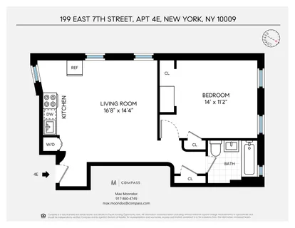$625,000 | 199 East 7th Street, Unit 4E | East Village