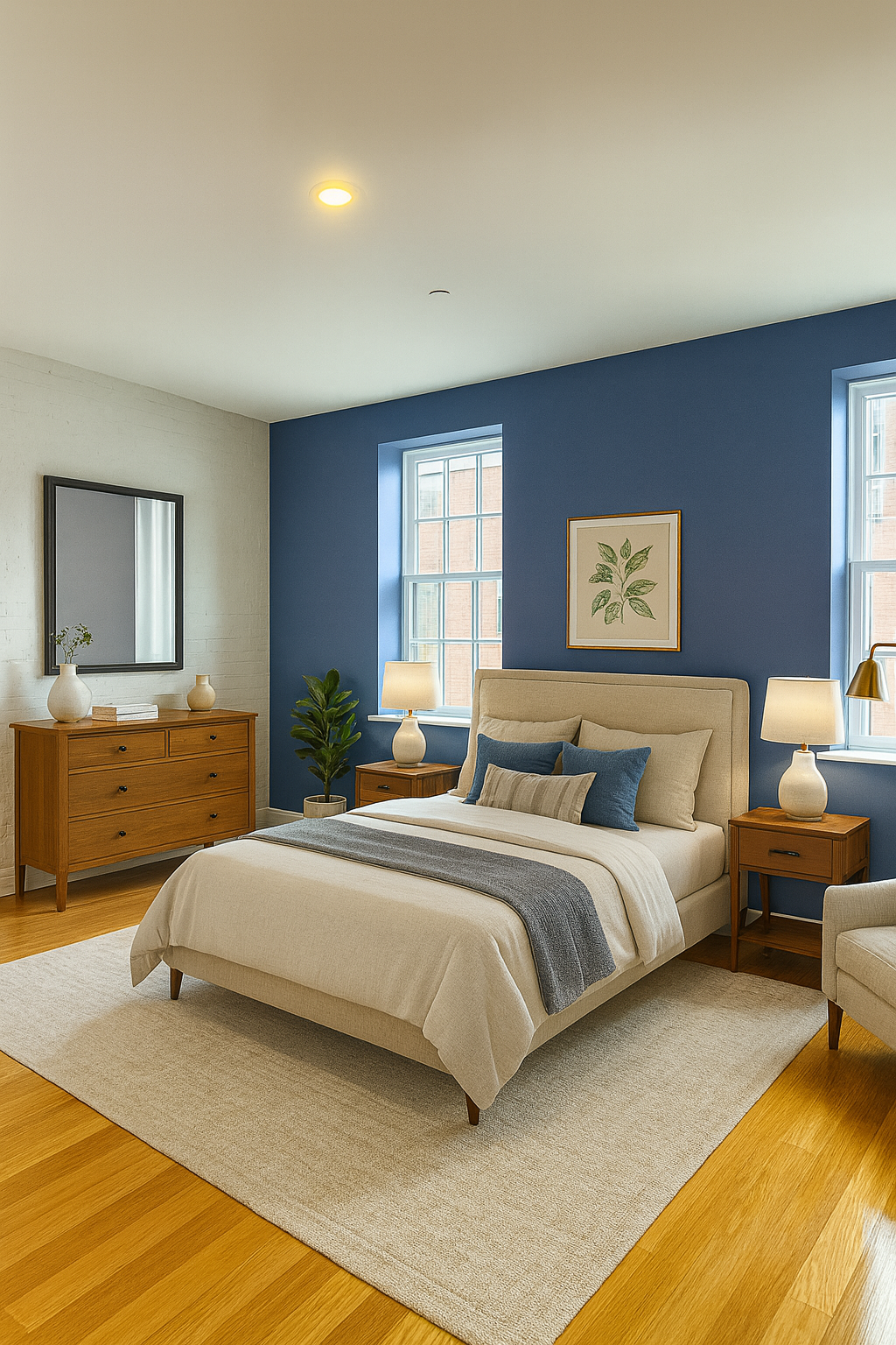 212 Front Street, Unit 4 Manhattan, NY 10038 - Photo 4 of 7 a bedroom with a bed and a couch