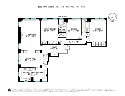 $3,600,000 | 1035 Park Avenue, Unit 11B | Upper East Side