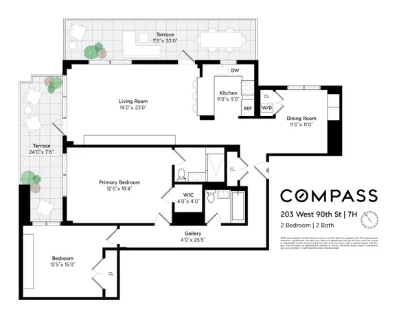$2,950,000 | 203 West 90th Street, Unit 7H | Upper West Side