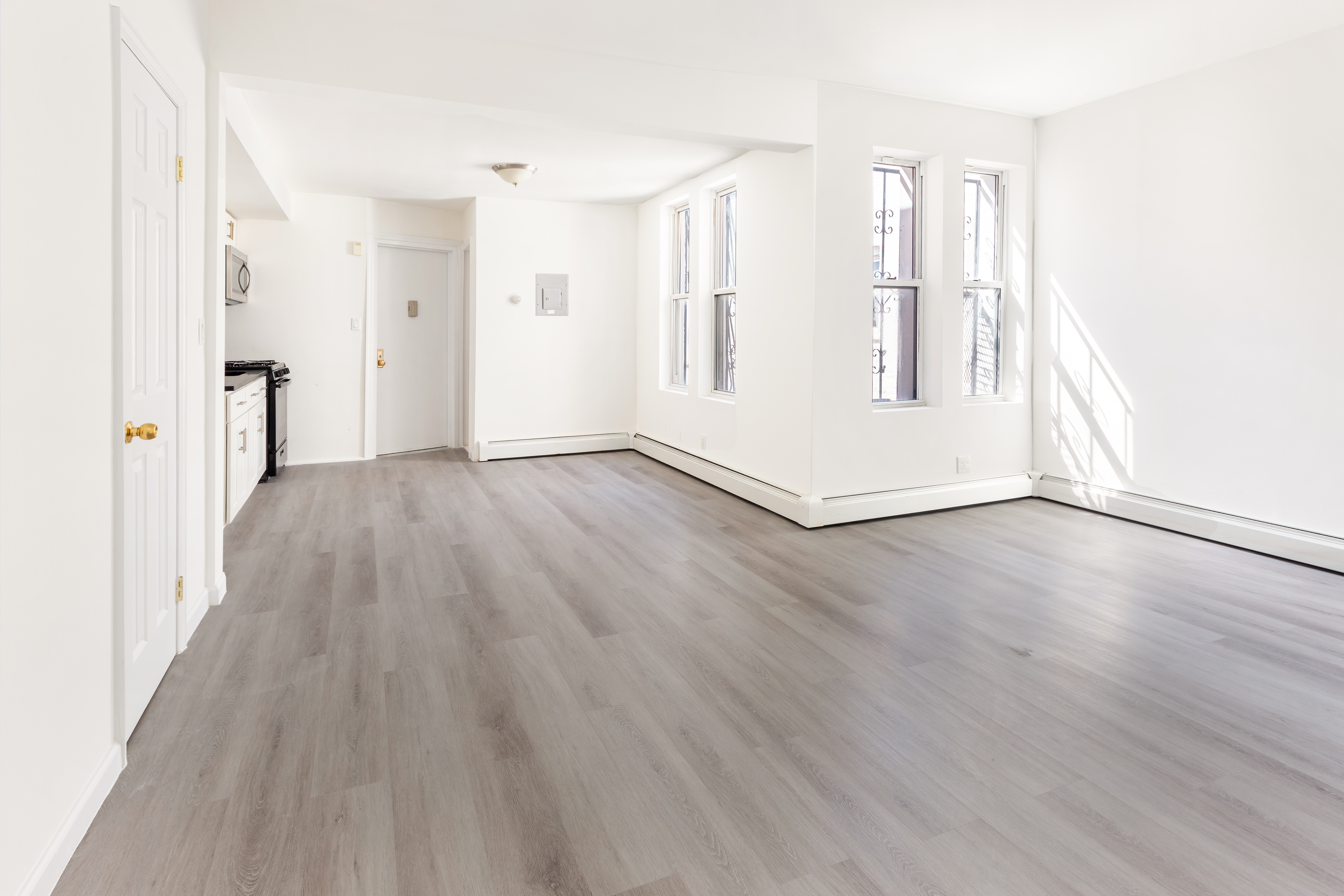 1030 Winthrop Street, Unit 2A Brooklyn, NY 11212 - Photo 1 of 10 a view of an empty room with wooden floor and a window