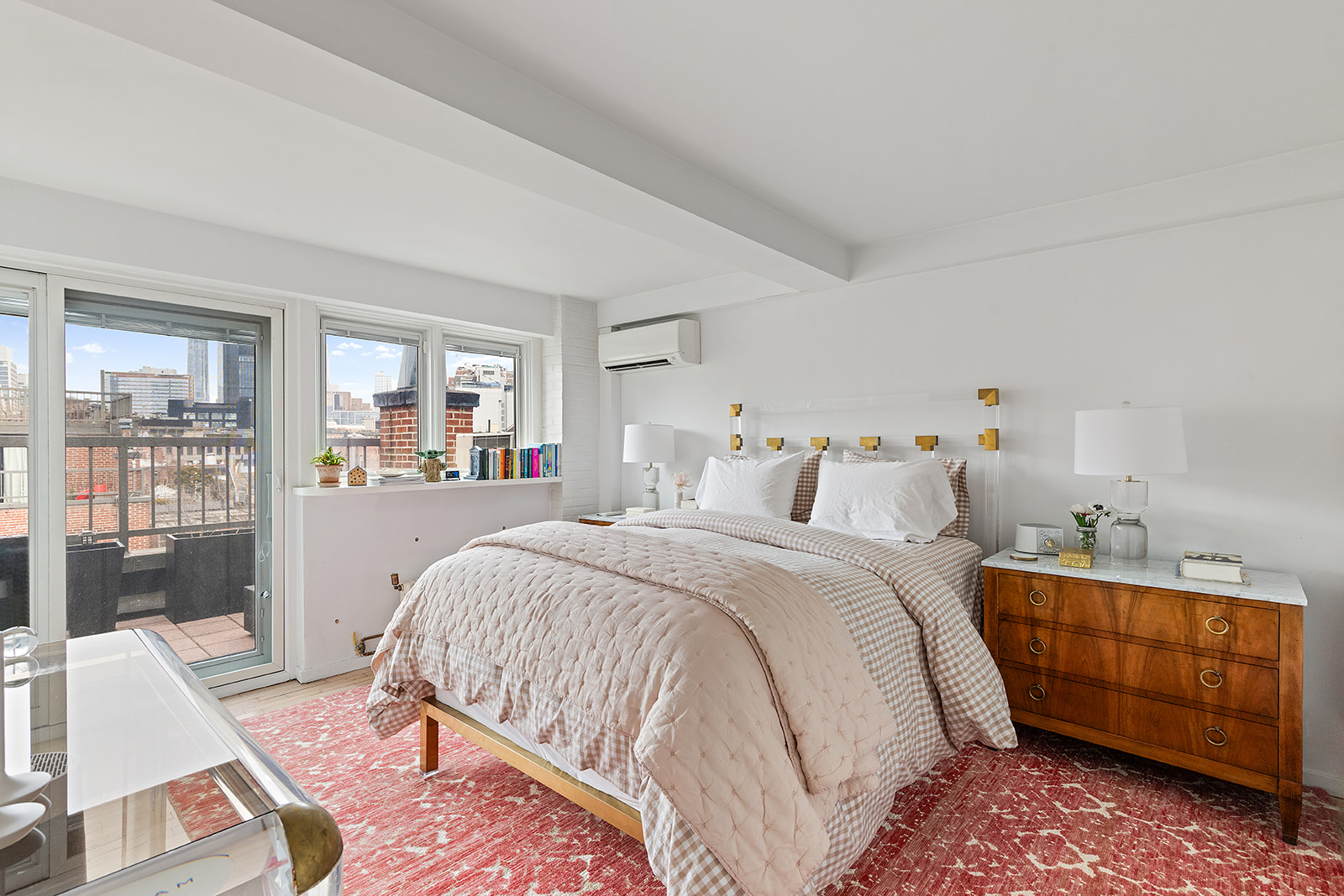 357 West 12th Street, Unit 5E Manhattan, NY 10014 - Photo 9 of 13 a bed room with a bed and a chair